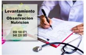 LEVANTAMIENTO DE OBSERVACION NUTRICION
